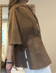 Vintage 70’s Altman Of Dallas Brown Suede Cape