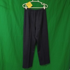 Devon Vintage Navy Blue Elastic Waist Straight Leg Pants Womens 14 Union Made