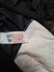 KIKI Vtg Nylon Black Panties Small