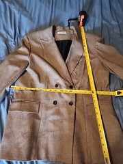 Valerie Stevens Vintage Glen Plaid Viscose Poly Blend Pant Suit Size 16 Jacket