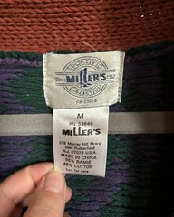 Vintage Miller’s Equestrian Fox Hunt Women’s Cardigan Button Sweater – Size M