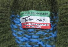 Vintage 60s Tam Italia Sweater Women’s (S) Mohair Wool Blend V Neck