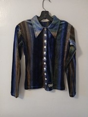 Vintage Womens Dolce Gabbana Intimo Long Sleeve Button Up Multicolor Shirt Size