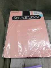 Lot 9 Vintage Round The Clock Encore Silkies Sheer Pantyhose Queen Size 3X 4X