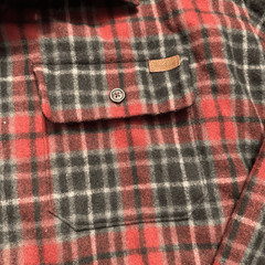 Woolrich Wool Flannel Button Down Shirt Men’s XL Red Plaid