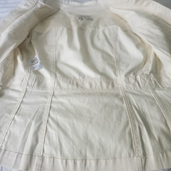 Vintage Women’s Small Ivory Cotton Tailored Jacket by Jones New York Sport