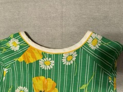 Vintage 60s 70s Komar house dress Floral USA made Patio Hostess Retro Summer