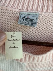 Vintage 80s Ariana Sweater Dress NWT M Baby Pink Retro Coquette Kawaii Pastel