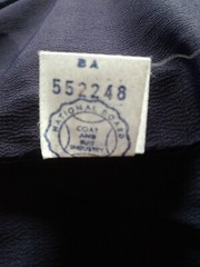 Vintage Double-Breasted Lined Coat Midnight Blue Spring/Fall Approx Sz XS ILGWU