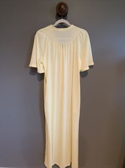 Vtg SHADOWLINE Nylon Satiny Silky Nightgown Peignoir Robe Long SET 2pc Medium
