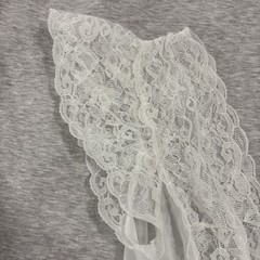 Vintage Miss Elaine Sheer Nylon Lace Peignor Robe Small 70’s 80’s
