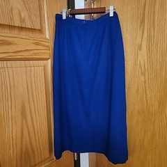 Vintage Blue/purple High Waist Skirt Academia A-line winter fall