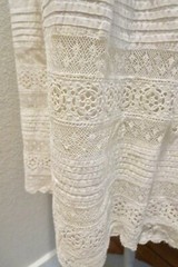 Antique 1900s Gibson Girl Shapely Fitted Full Slip With Lace Petticoat 34 Bust
