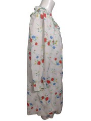 Vtg Gilligan O’Malley Floral Smocked Nightgown Robe Set Size S Cottage Prairie