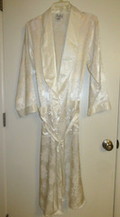 Women’s Vintage JO J.O. Intimates White Robe sz Small Made in Hong Kong