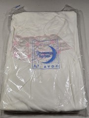 Dreamy Nights By Avon Nightgown Size Large 16-18 White Pink Lacey Trim NEW RARE