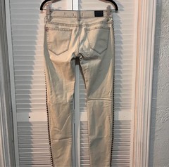 BDG Cigarette Mid Rise Studded Side Stripe Jeans Size 26×30 Skinny