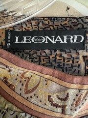 Vintage 70’s LEONARD Paris Silk Jersey Boho Floral Paisley Metallic Dress M-L