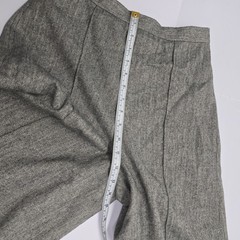 Vintage Herringbone Vest and Culottes Set Gray Black Tweed Academic 2 Piece Suit
