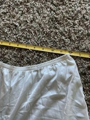 Vintage Lorraine Ivory Lace Sheer Silky Nylon Short Sissy Bloomers Large