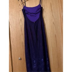 Vintage Color Shift Y2K Steppin Out Red/Purple Slip Dress with Spaghetti Straps