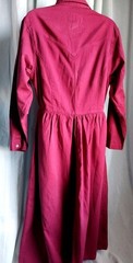 Vintage 80’s Red Denim Western Style Dress Pearl Snap Button Gitano Medium