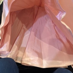 Harry Keiser Party Dress Cocktail Rose Pink Taffeta Vintage 1950s
