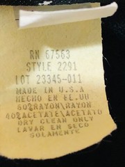 Vintage S.L. Fashions Dress sz 14 Black Gold Embossed With Gold Tone Buttons