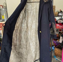 Antique Opera Evening Coat Embroidery Real Fur Detail