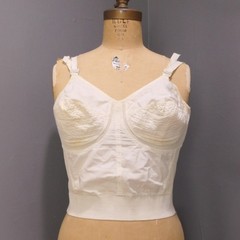 VINTAGE WARNERS LONGLINE BRA 38 39 C – WHITE POINTY