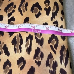 Vintage Studio C Womens Size 16W Leopard Print Shift Dress Sleeveless Floral Hem
