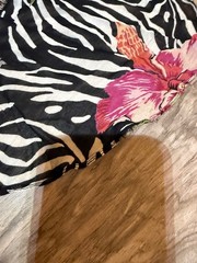 Vtg 90s Nostalgia Floral Zebra Maxi Dress Sheer S Whimsigoth Fairygrunge read
