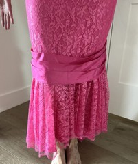 Vintage ILGWU Lace Overlay Dress, Sz 18, Special Occasion, Party, Statement