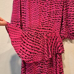 Georgee Originals Vintage Deadstock 70s 80s Pink Dress Size M- See Measurements