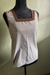 1960s MOD Joyce Lane Killer Tank Top ,square Neck.medium