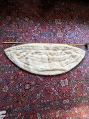 Vintage Mink Fur Stole Wrap Shawl Bolero Cover Up Shrug Cream White Wedding