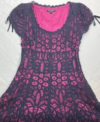 Vintage Betsey Johnson Battenburg Lace Dress Women’s 8 (See Description)