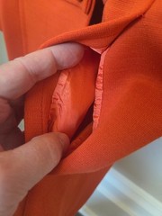 Vtg Mad Men Career Orange 100% Wool Coat Butte Knit Retro 60s Sz 8-10 Excellent