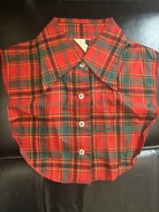 Vintage 60s Ladies Red Plaid Dickie