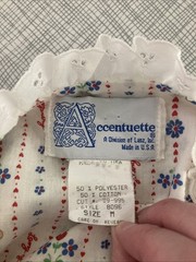 Vtg 70s 80s Accentuette Lanz of Salzburg Nightgown Dress Cottagecore Prairie