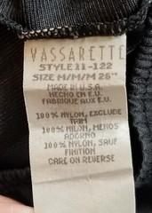 Vintage VASSARETTE Black Half Slip Women’s Size M 100% Nylon Style 11-122 USA