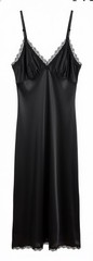 Vintage Sears Black Slip Dress Nightgown Sz 38/27. Medium. Ethereal Classic Sexy