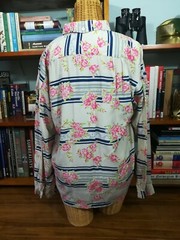 Vintage 80s JAG Floral Blouse /Double Pockets/ Size MEDIUM