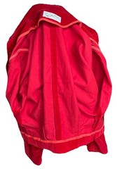 Koret Of California Velvet Cropped Jacket Pointed Hem Fitted XS Red Steampunk