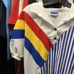 Cape Cod Sportswear Adult Color Block Polo Tee Shirt USA Made Small Vintage 90s