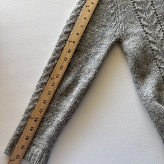 Vintage LeRoy Sweater Long Cardigan Mohair Blend Gray *S/M SEE MEASUREMENTS.