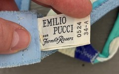Vintage Emilio Pucci for Formfit Rogers 34A Bra and Small Matching Slip