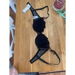 NWT VTG Dolce & Gabbana Bra 36C Y2K Cheetah Animal Print Black D&G Lace