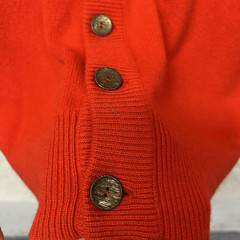 Dalton 100% Cashmere Cardigan Sweater Grandpa Hipster Red True Vintage 1960s