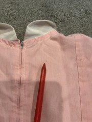 Vintage Snowhite Milwaukee Nurse Top dress Uniform Pink/White